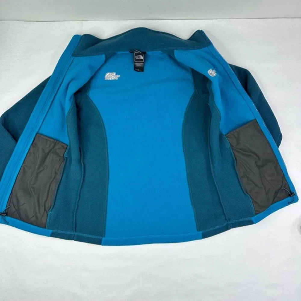 The North Face RDT 300 Khumbu Fleece Jacket Womens Blue Teal Zip Up Full Zip XS - Picture 6 of 16